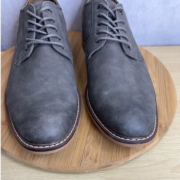 Madden Mens Allin Faux Leather Derby Shoes Size 11M Gray/Brown - Picture 5 of 10